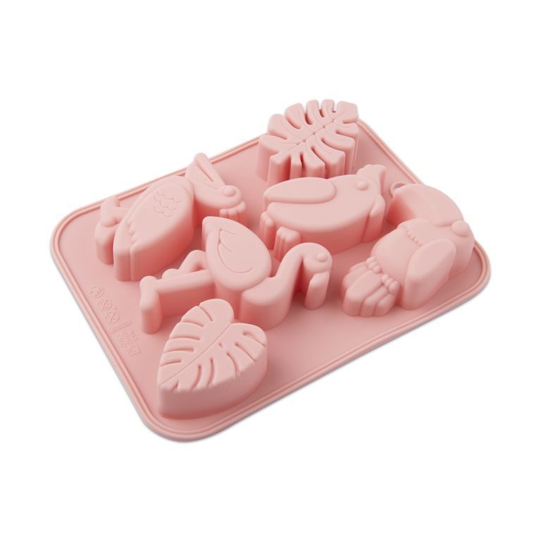 Set of 6 silicone moulds for casting creative clay jungle