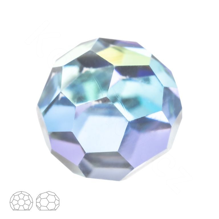 Preciosa MC glue-on round stone 6mm Crystal Bermuda Blue