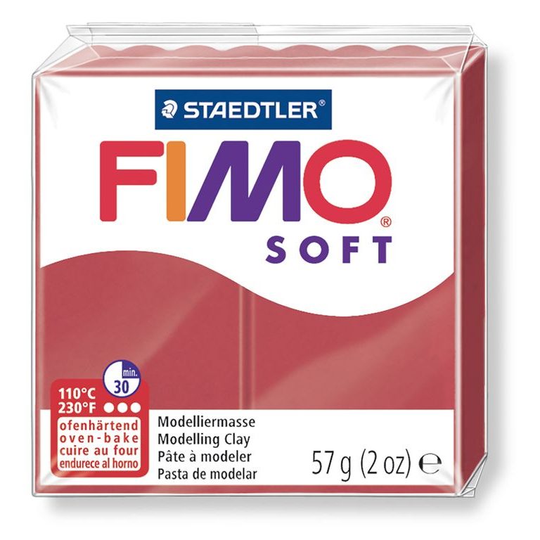FIMO Soft 57g (8020-26) cherry red