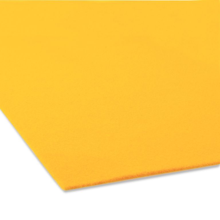 Filc / plsť dekorativní 1mm tmavě žlutá