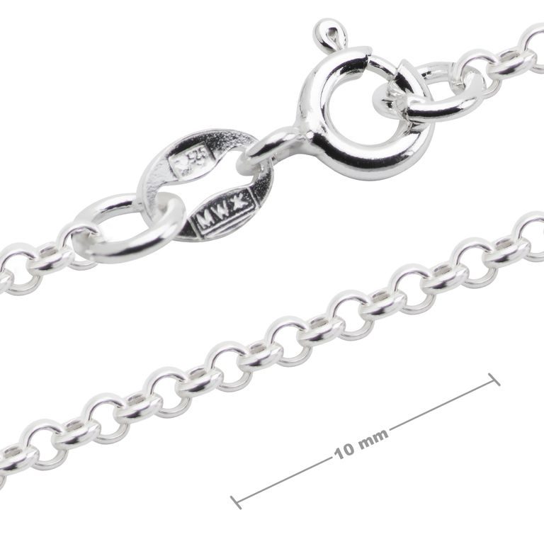 Silver chain with a rolo clasp 45cm No.574