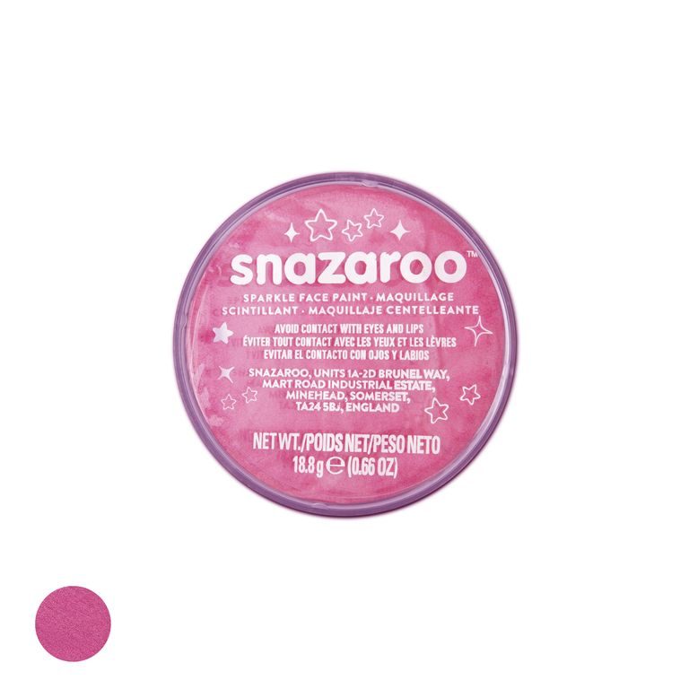 Snazaroo face paint sparkly pink 18ml