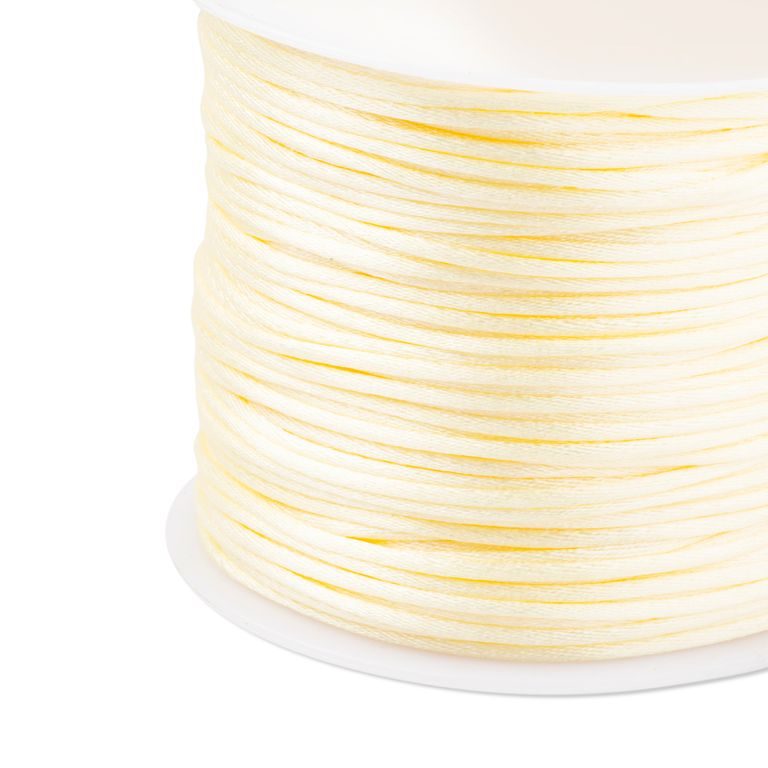 Nylon satin cord 1,5mm/2m Ivory White