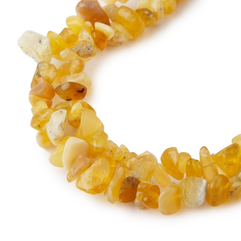 Yellow Opal crystal chips 80cm