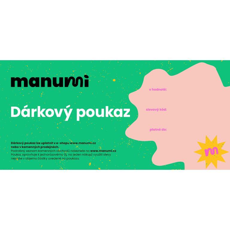 Dárkový poukaz pro Manumi.cz 1000Kč