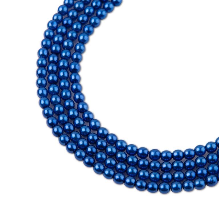 Glass pearls 3mm blue