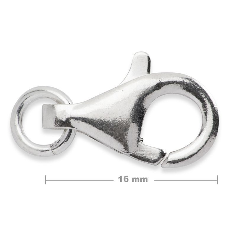 Stříbrná karabinka 16 mm