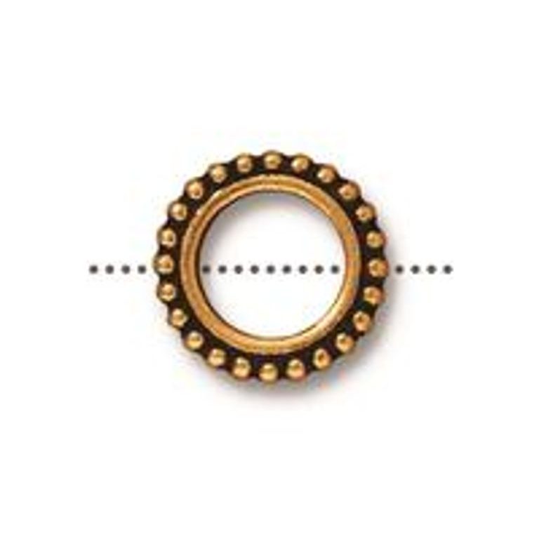 TierraCast bead Round 8mm antique gold