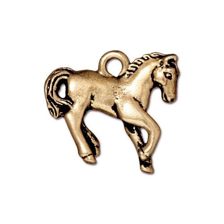 TierraCast pendant Yearling antique gold
