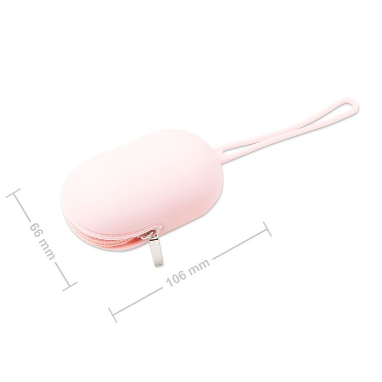 Silicone case for dummy clip Baby Pink