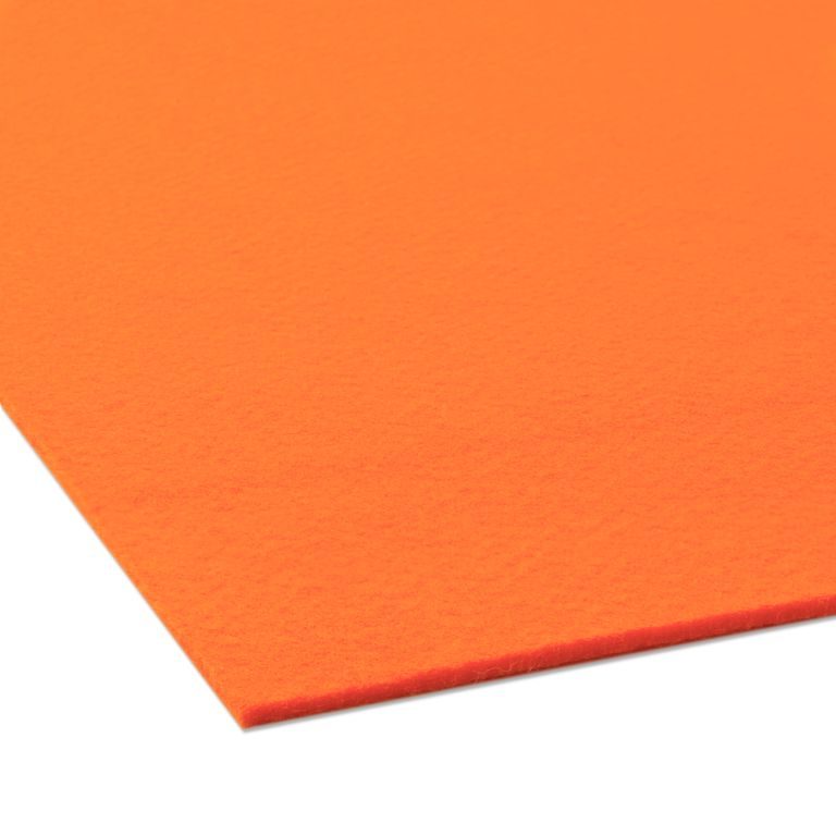 Filc / plsť dekorativní 3mm oranžová