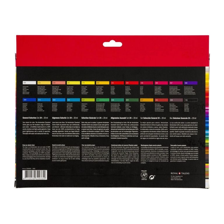 Amsterdam set of acrylic paints 24 x 20 ml