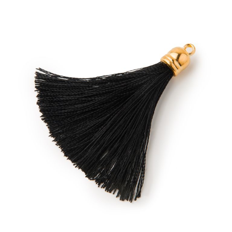 Silk tassel 5cm black