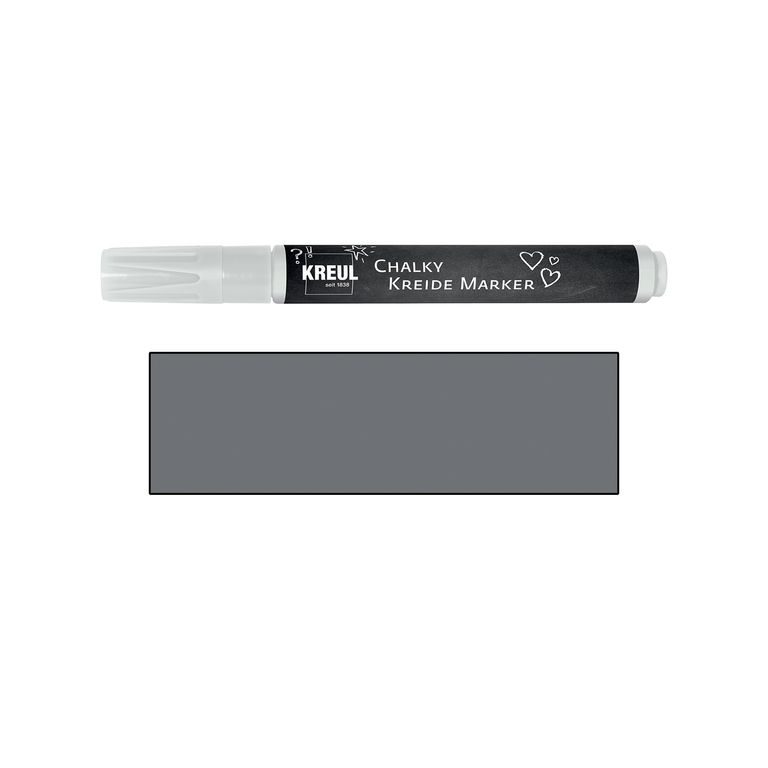 Křídový marker KREUL Medium tmavě šedá