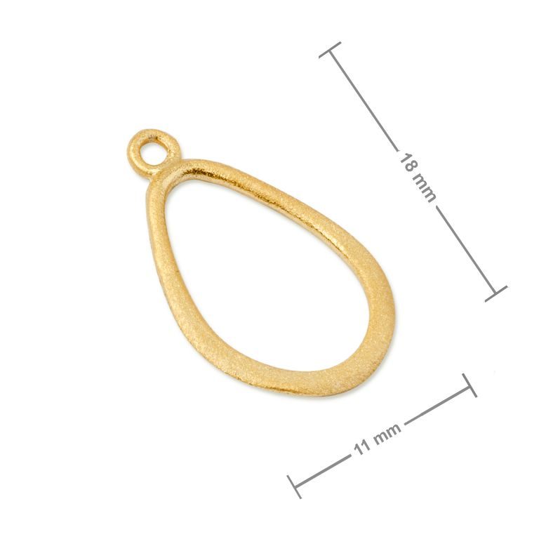 Amoracast pendant drop 18x11mm gold-plated