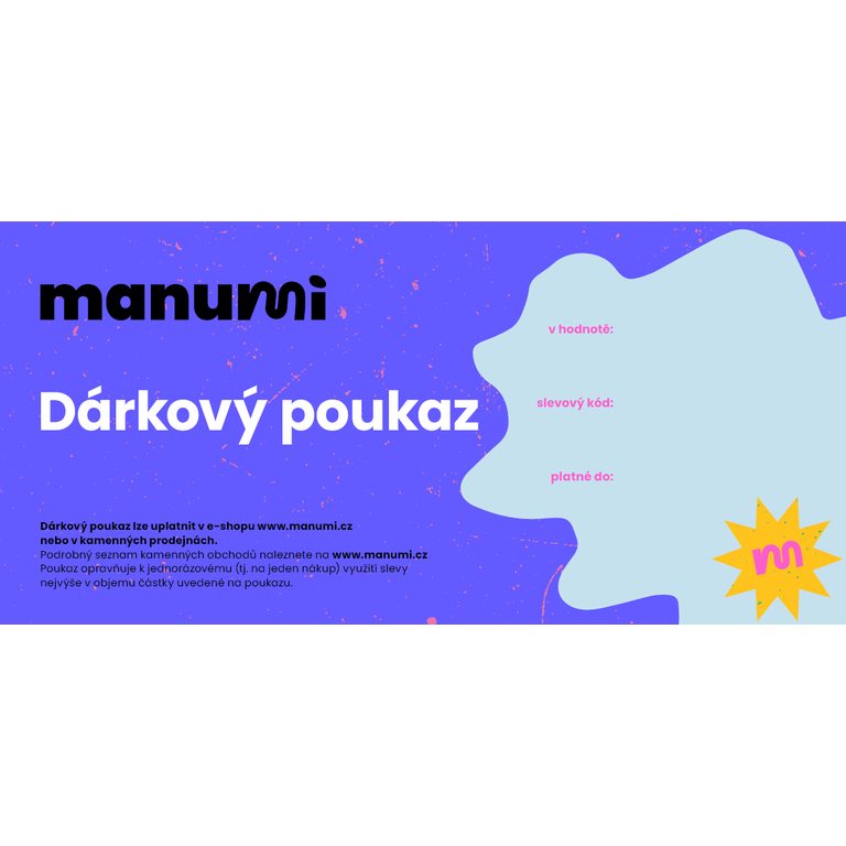 Dárkový poukaz pro Manumi.cz 2000Kč