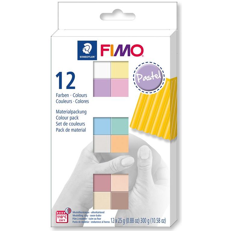 FIMO Soft set of 12 colours 25g Pastel