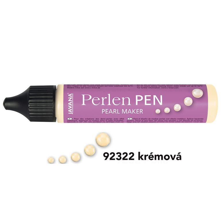 Tekuté perly KREUL PERLEN PEN 29ml krémový