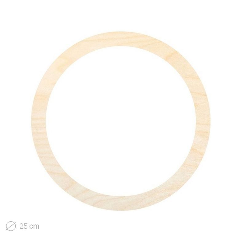 Dřevěný výřez pro Macramé kruh 25cm