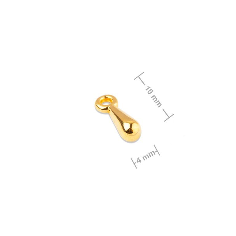 Manumi pendant drop 10x4mm gold-plated