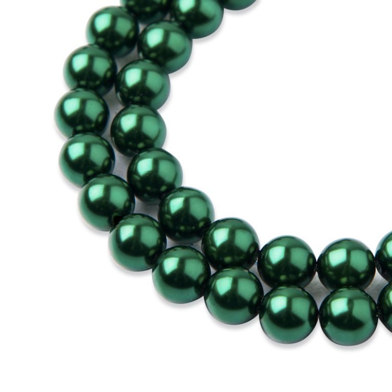 Manumi české voskové perle 8mm Emerald