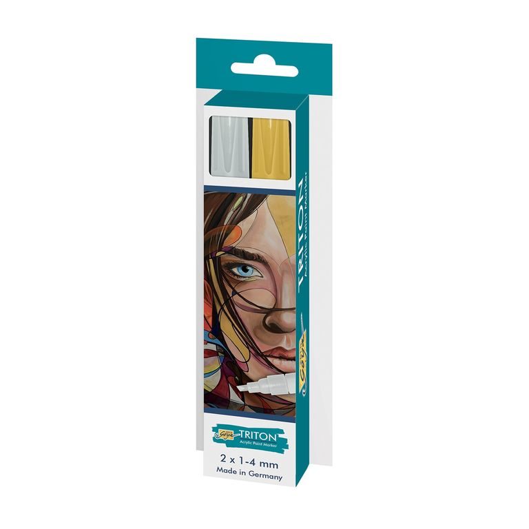 Set Paint Marker Solo Goya 1-4mm silver and gold