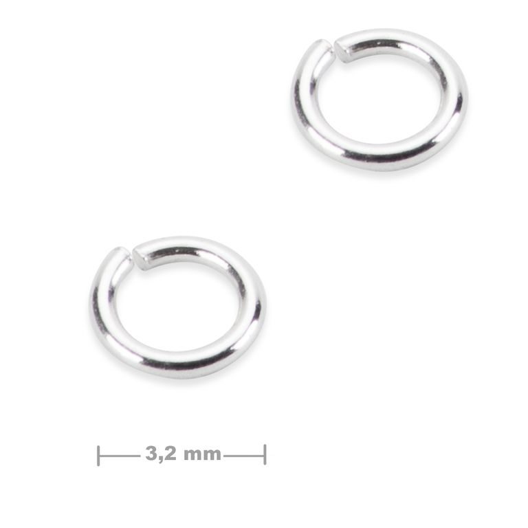 Stříbrný spojovací kroužek 3,2 mm