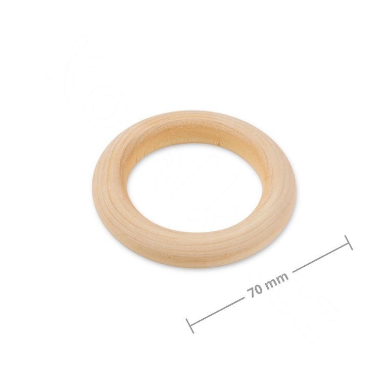 Wooden decorative rings 70x10mm