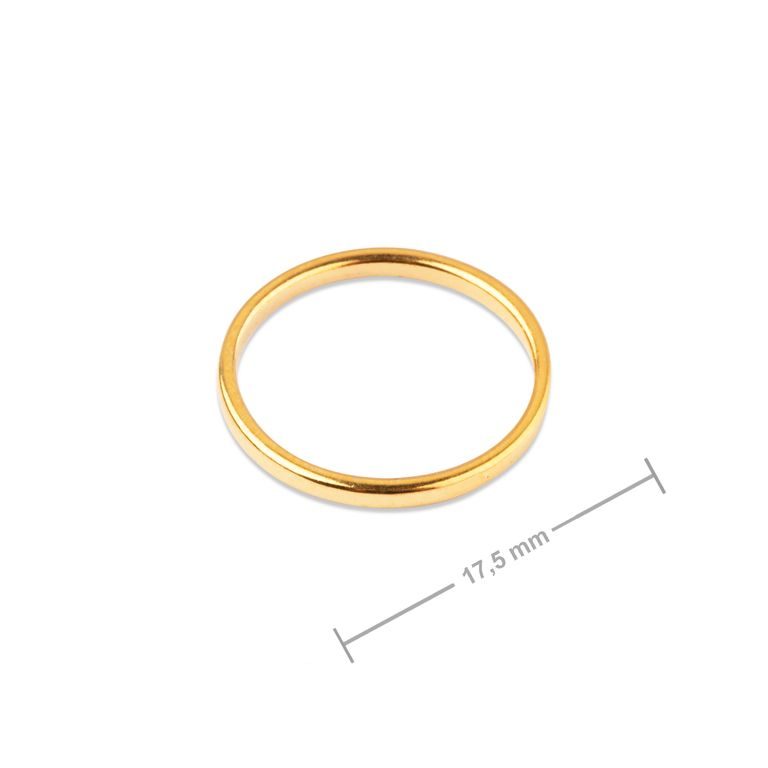 Manumi connector circle 17.5mm gold-plated