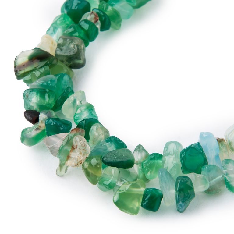 Green Agate crystal chips 80cm