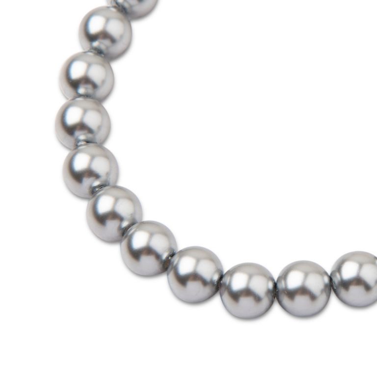 Preciosa guľatá perla MAXIMA 10mm Pearl Effect Light Grey
