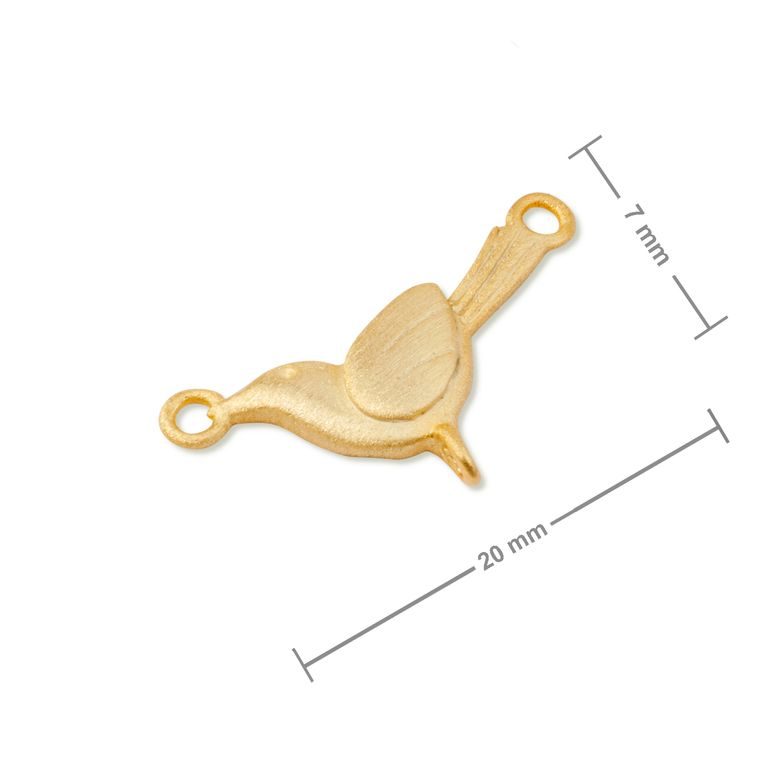 Amoracast connector magpie 20x7mm gold-plated