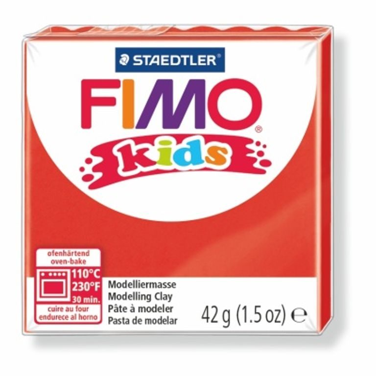 FIMO Kids 42 g (8030-2) červená
