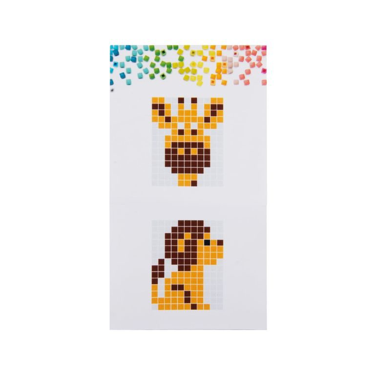 Pixel klíčenka žirafa nebo lev