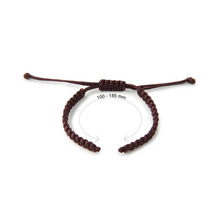 Nylon base for Shamballa bracelets 110mm brown