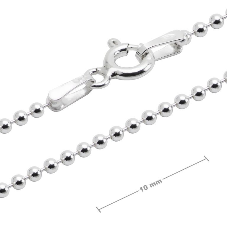 Silver chain with a clasp 45cm No.599