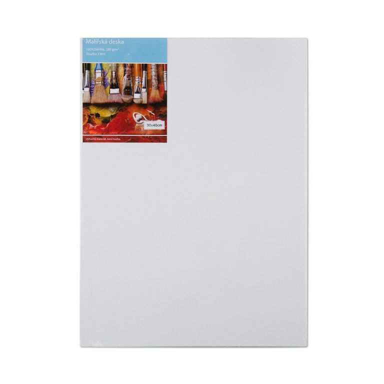 Painting board with canvas 30x40cm 280g/m²