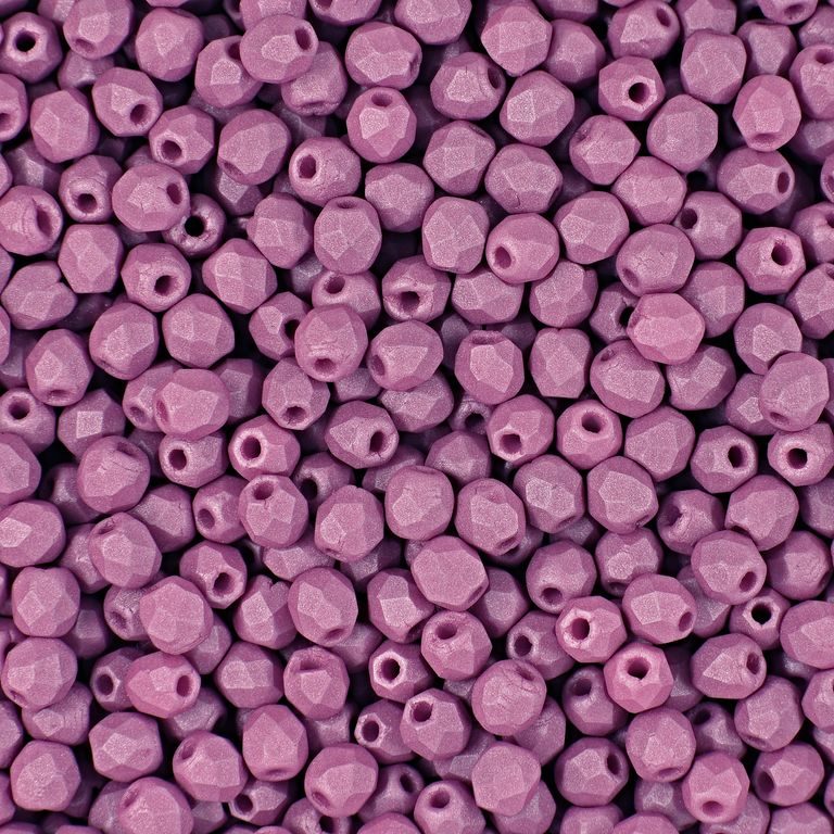 Manumi české broušené korálky 3mm Hyacinth Violet