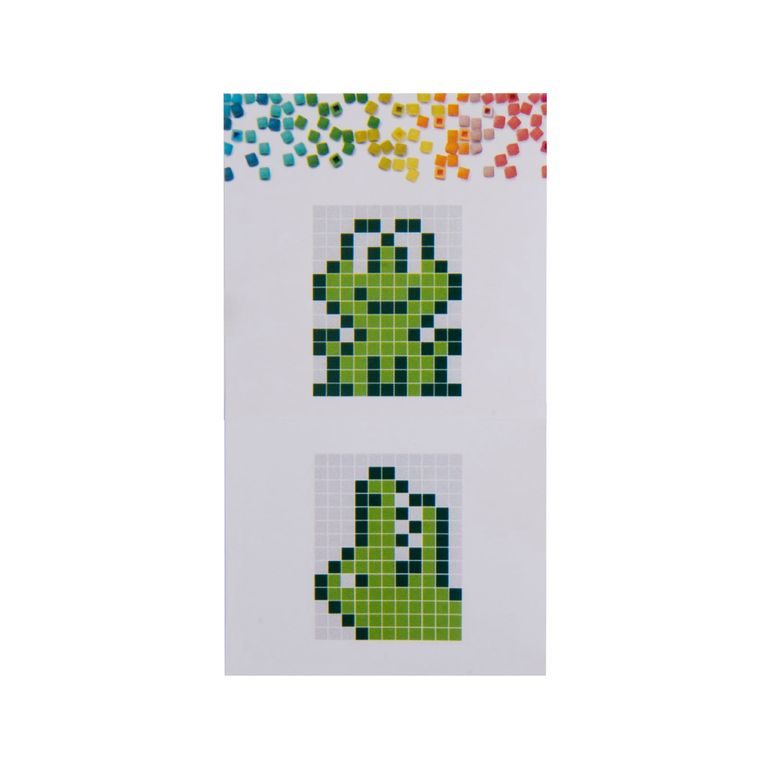 Pixel keychain frog