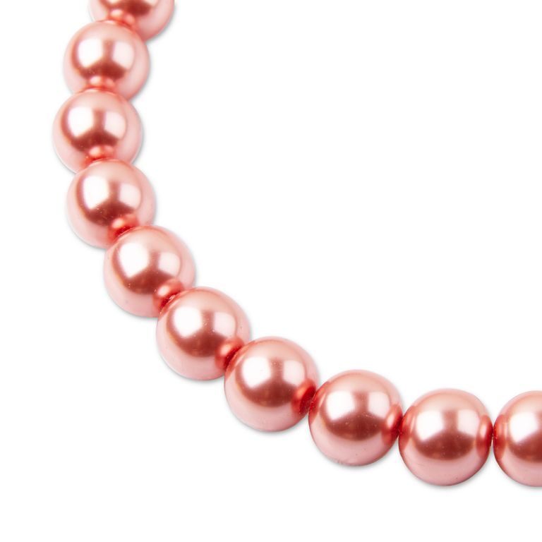 Glass pearls 10mm pink