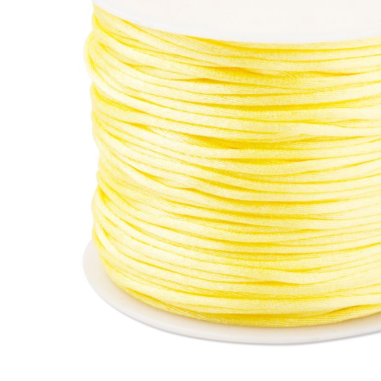 Nylónová saténová šnúra 1,5mm/2m Sunshine Yellow