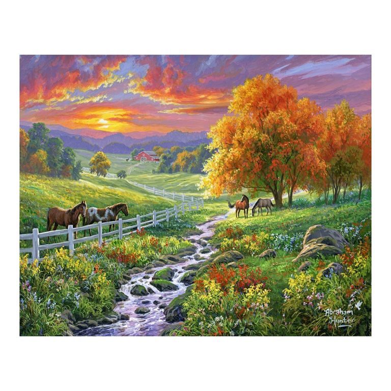 Painting by numbers sunny meadow