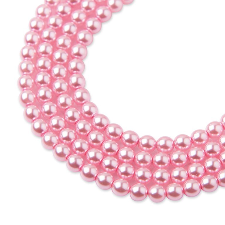 Glass pearls 4mm Baby pink