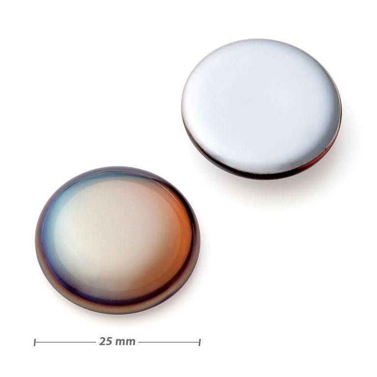 Czech glass cabochon celsian 25mm