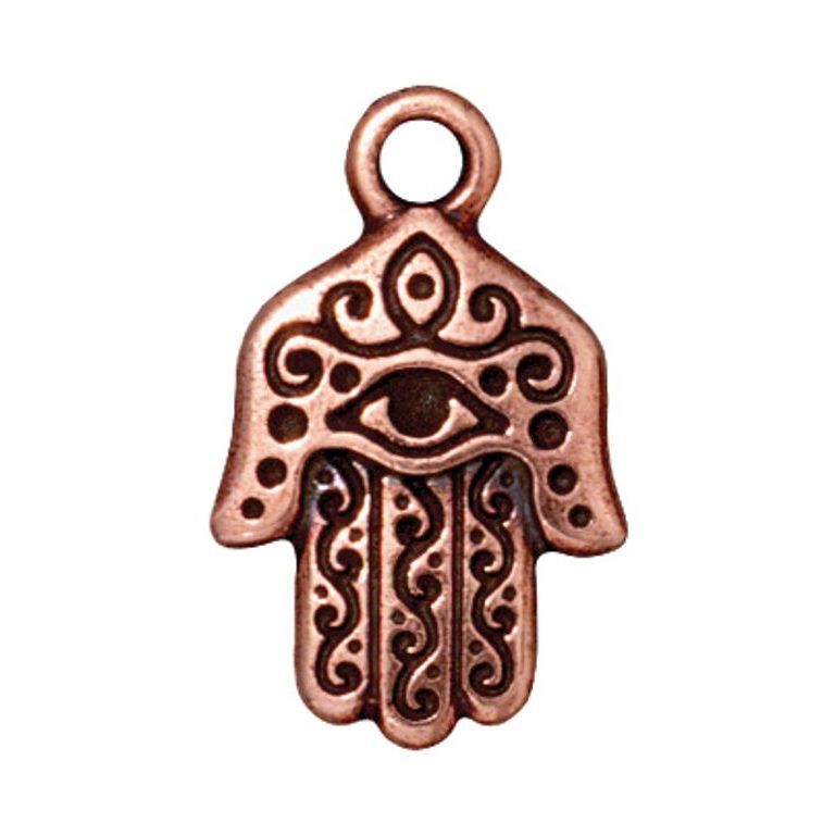 TierraCast pendant Hamsa Hand antique copper