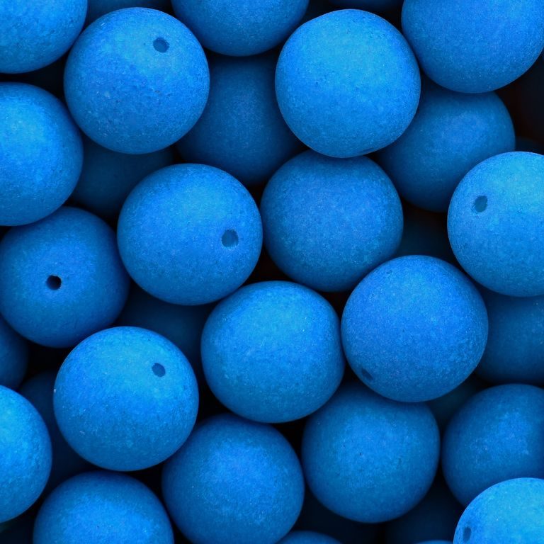 Pressed beads Estrela NEON 10mm blue