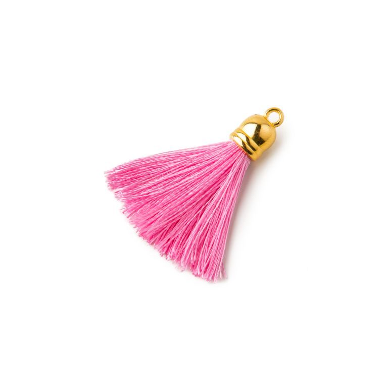 Silk tassel 3cm pink
