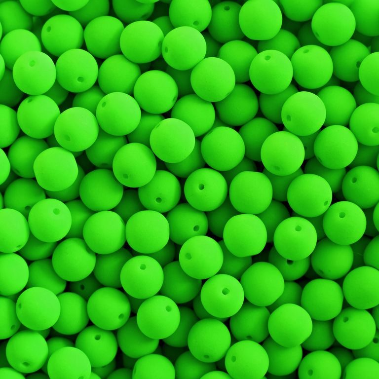 Pressed beads Estrela NEON 4mm green