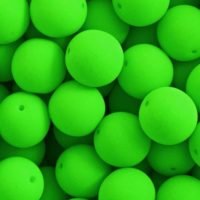 Pressed beads Estrela NEON 10mm green