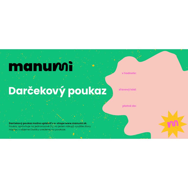 Darčekový poukaz pro Manumi.sk € 30